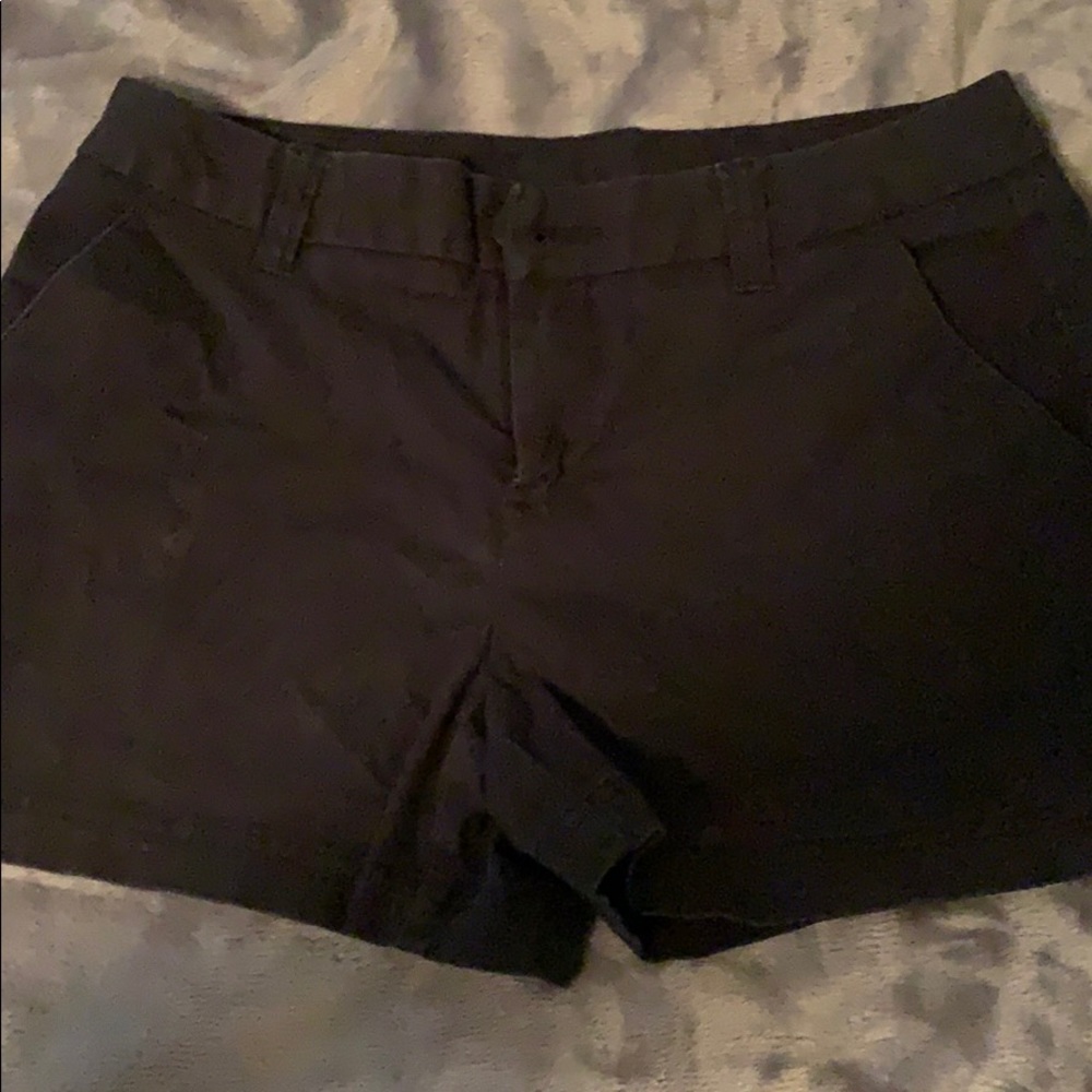 Black khaki shorts